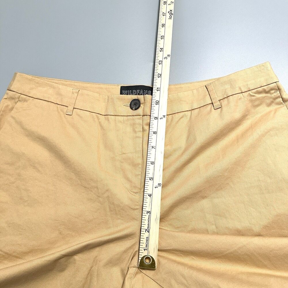 Wildfang Essential Trouser Women’s 14 Camel Tan Chino Straight Leg Pants NWT - Picture 6 of 13